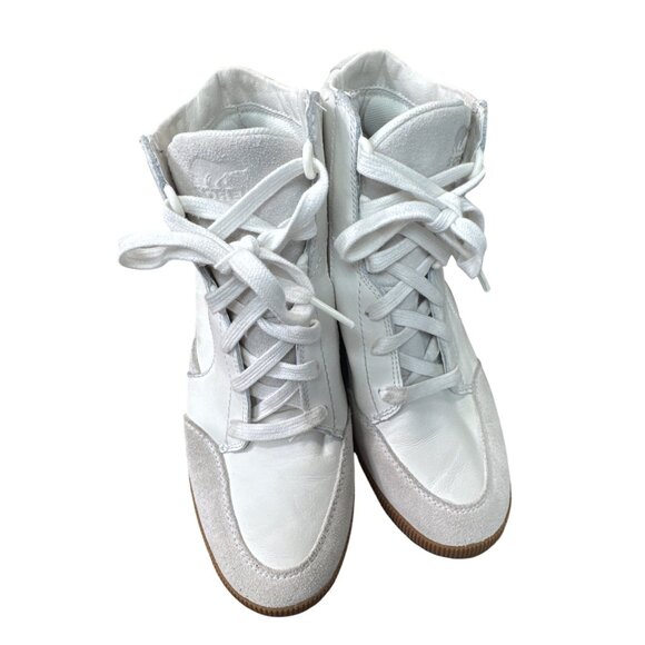 Sorel Womens White Leather High-Top Sneakers ankle boots Size 8.5 SKU 8988 - Picture 12 of 12